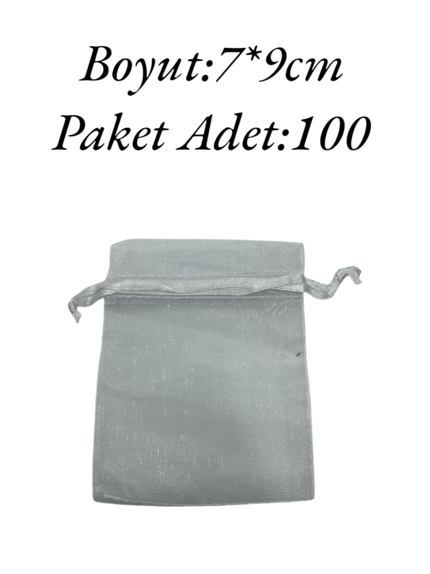 Tül Kese 7x9cm Beyaz