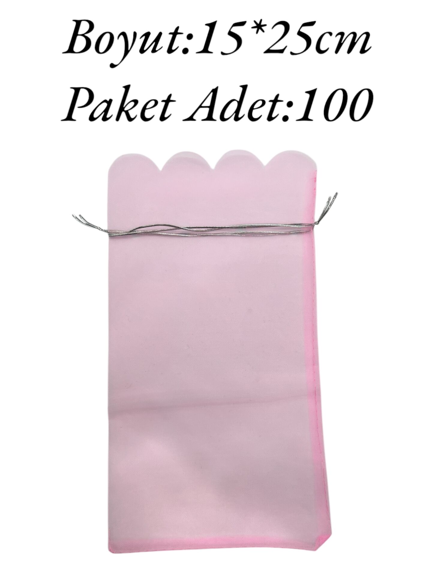 Tül Kese 15*25cm Pembe