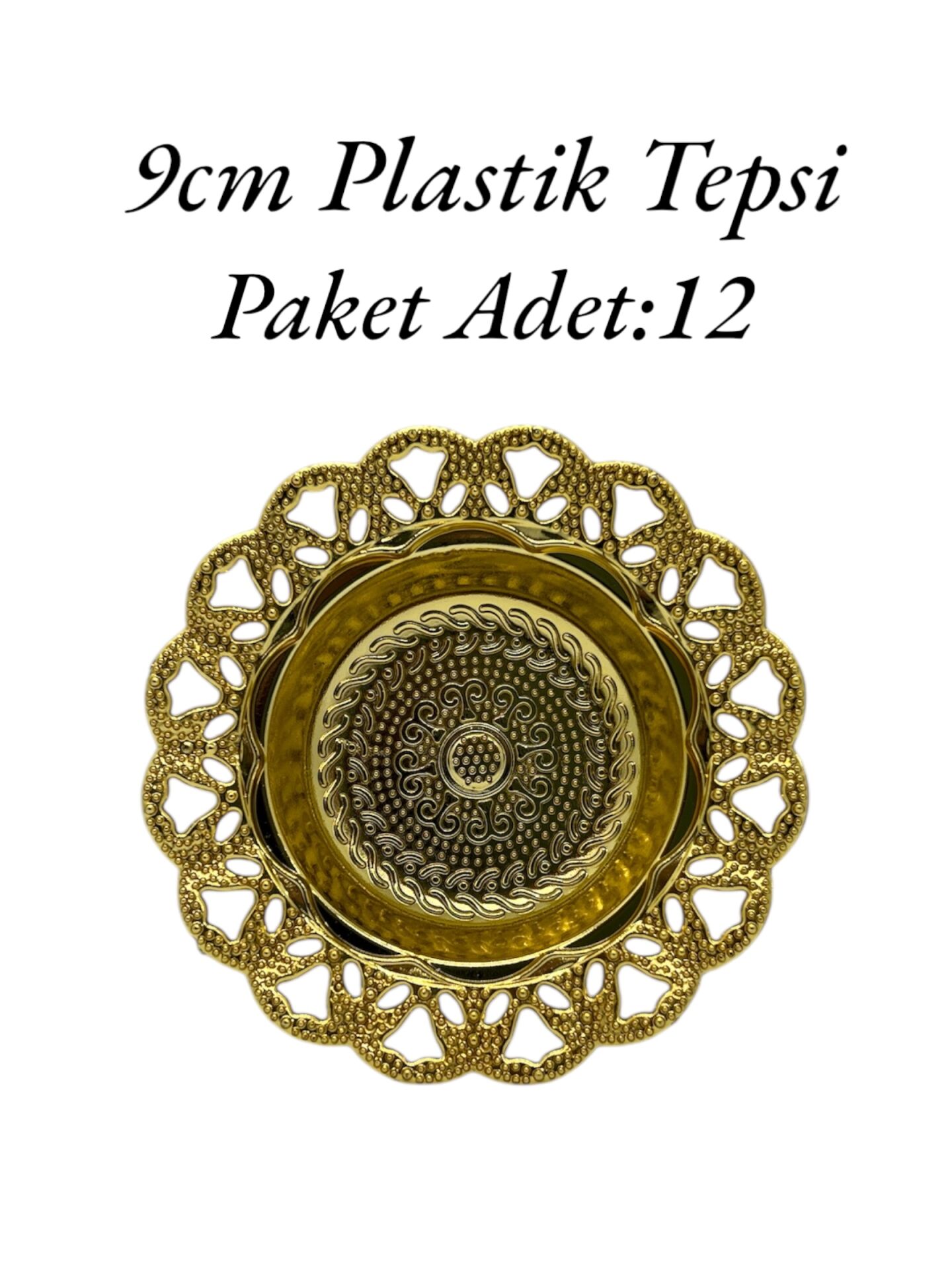 Plastik Tepsi Gold