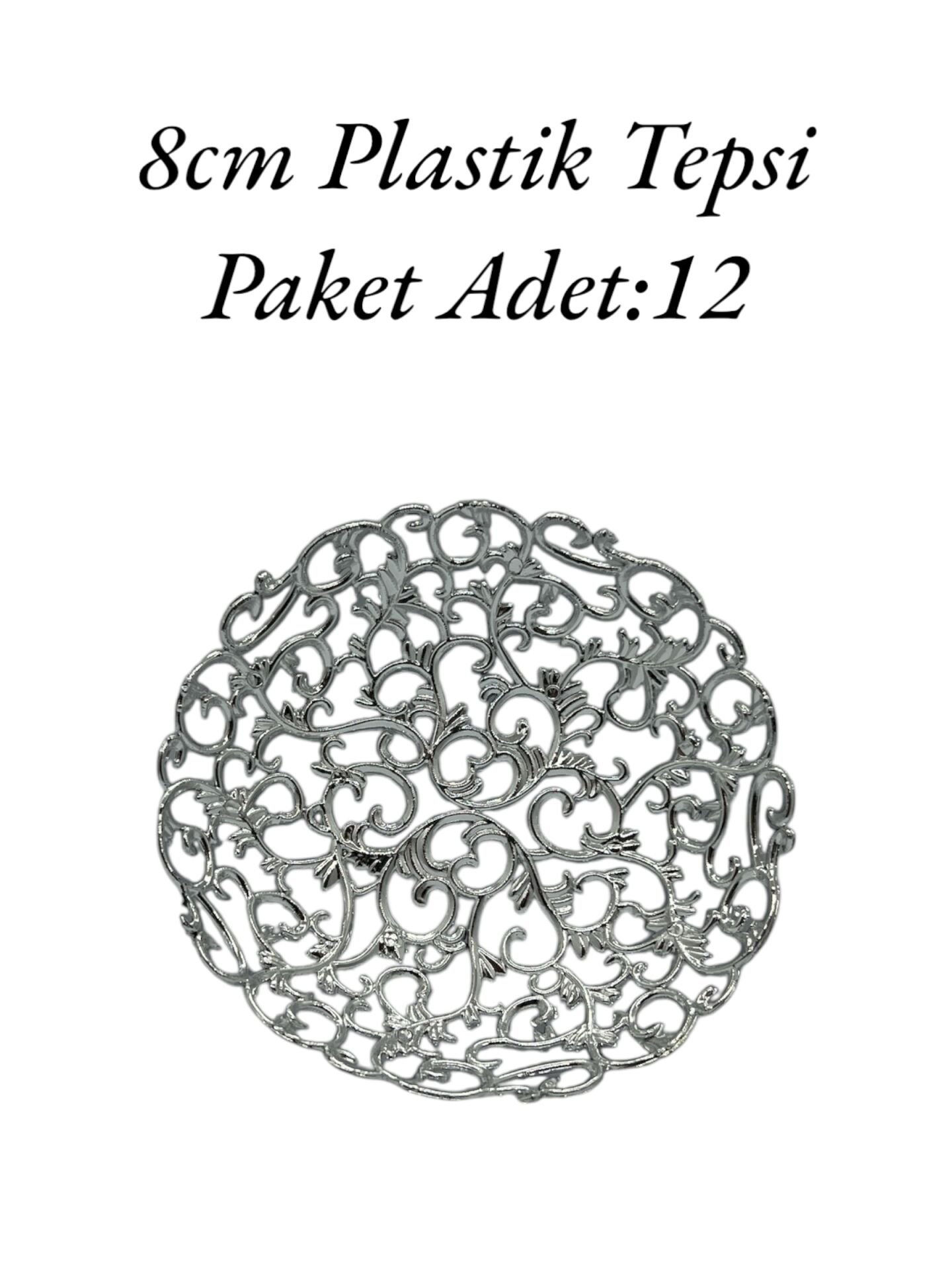Plastik Tepsi Gümüş