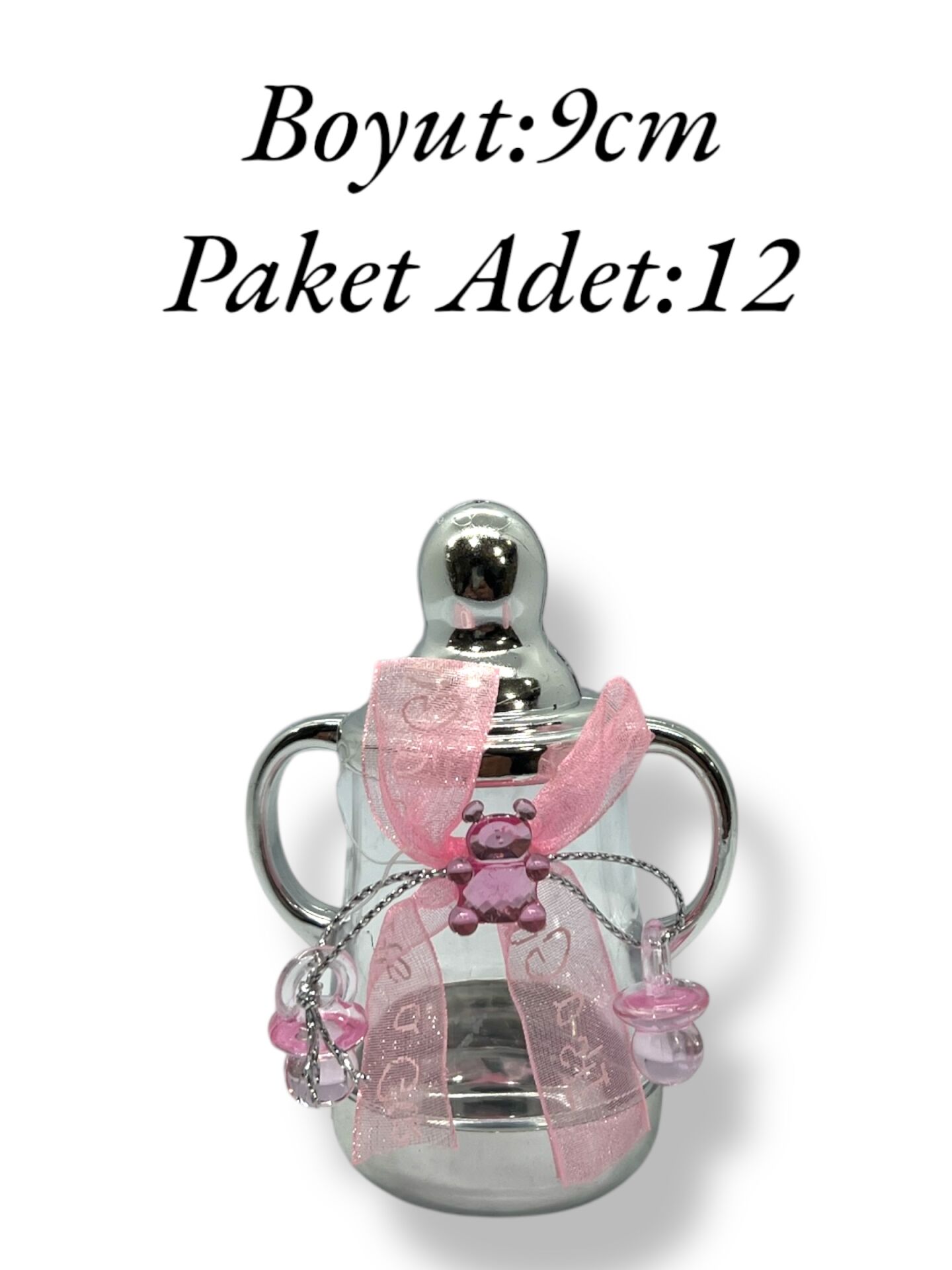 Plastik Biberon Gümüş