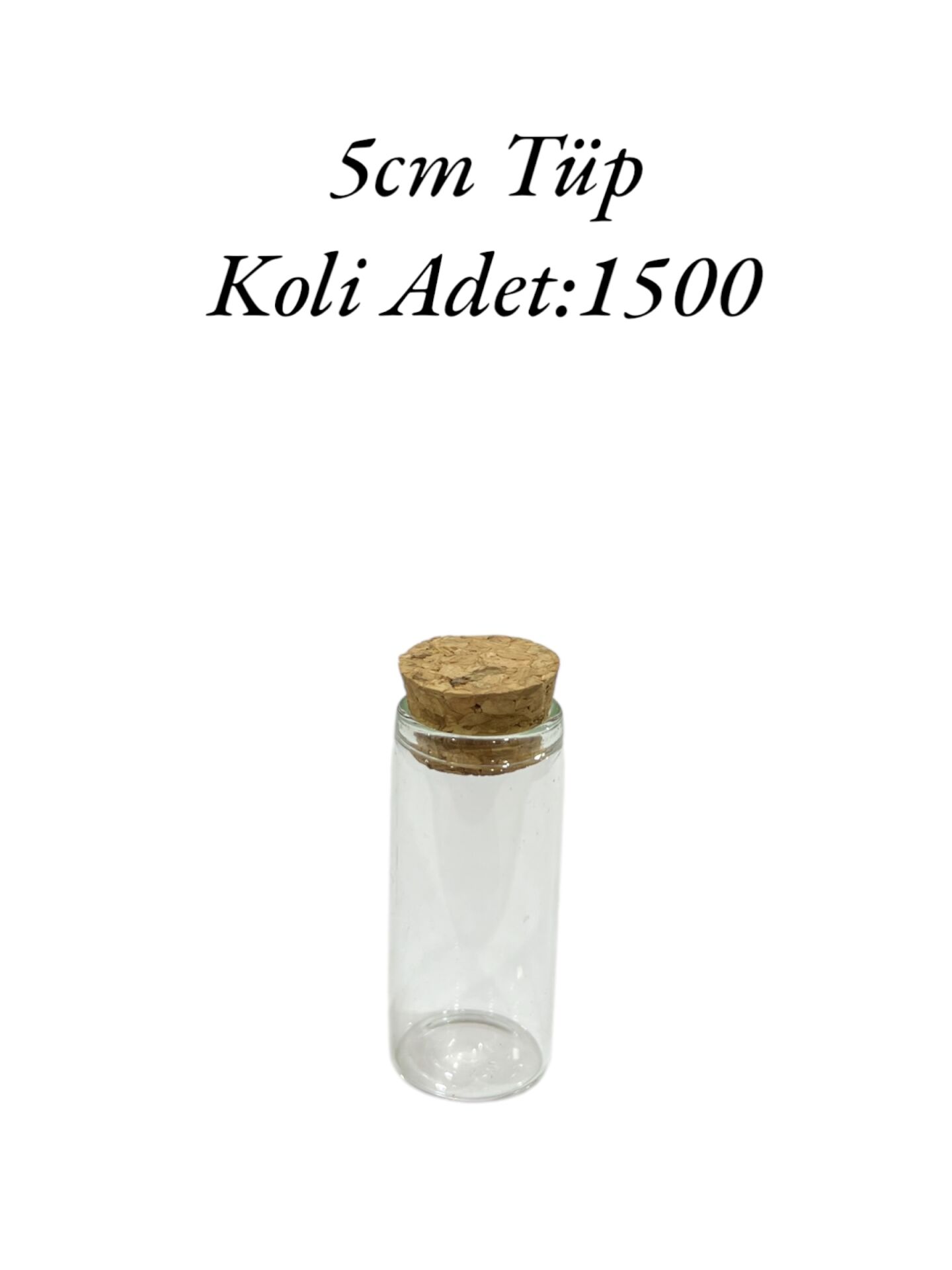 Cam Tüp Şişe 5cm