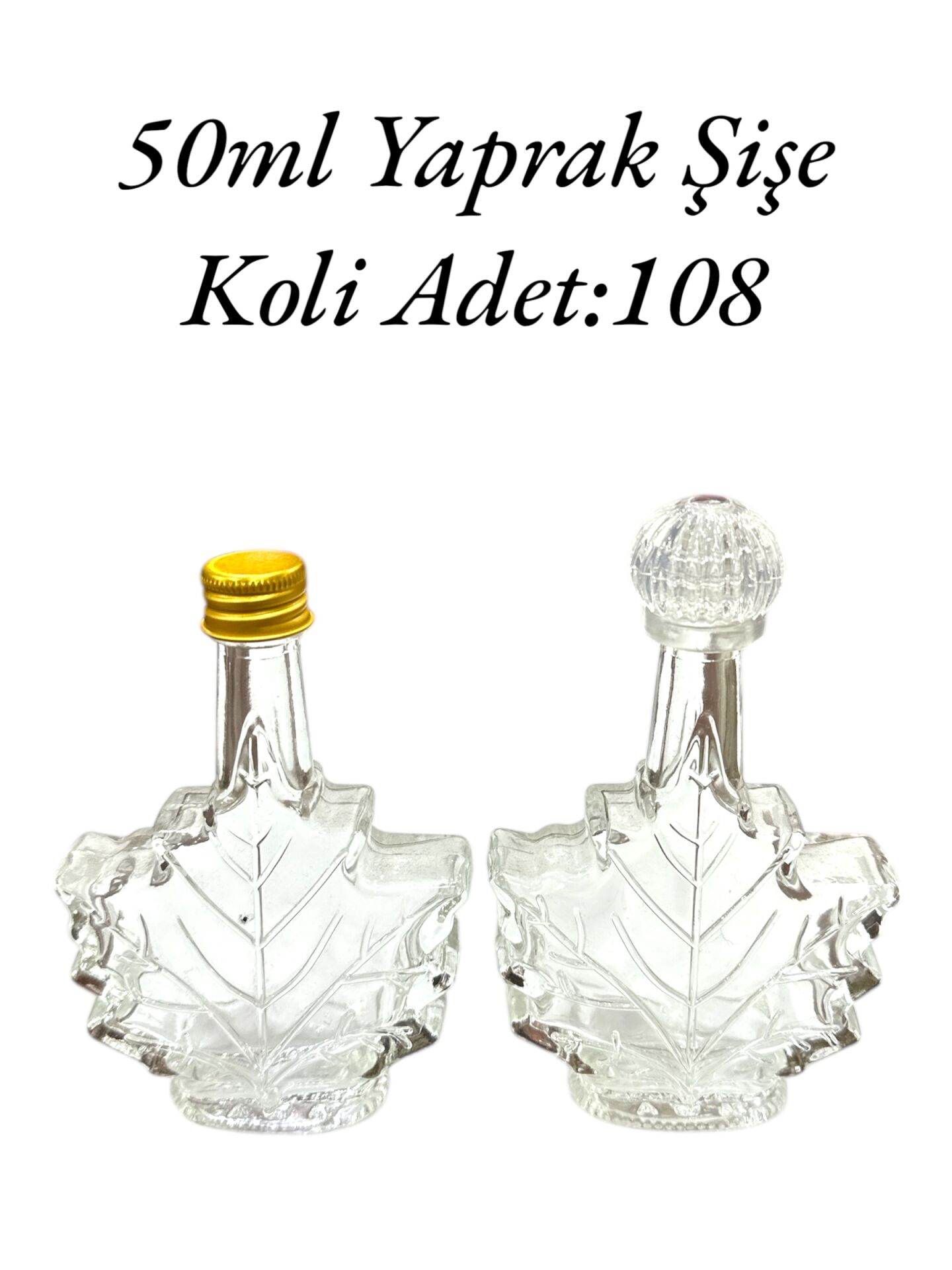 Cam Yaprak Şişe 50ml