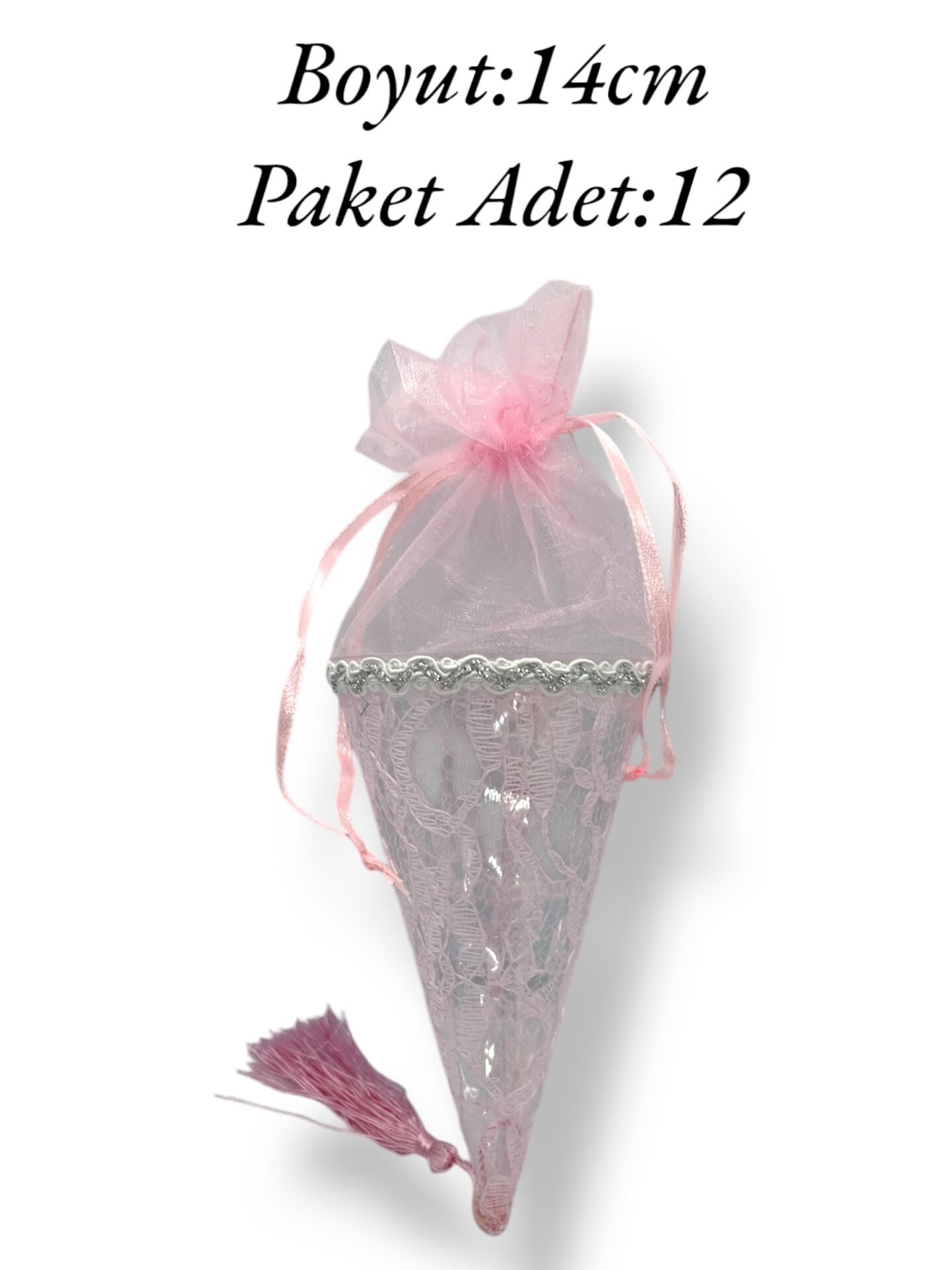 Çerez Külah Dantel Pembe