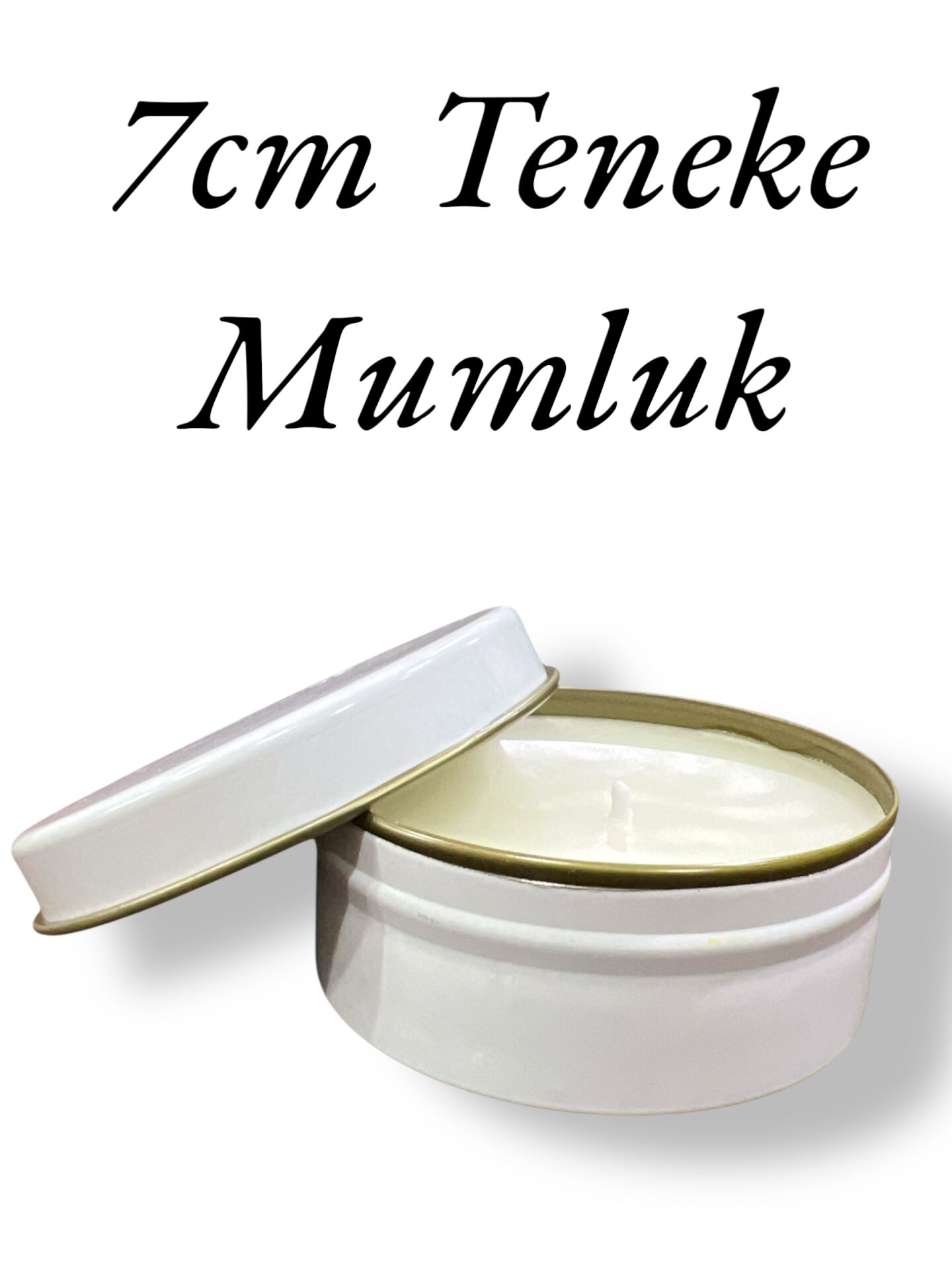 Teneke Mumluk Beyaz
