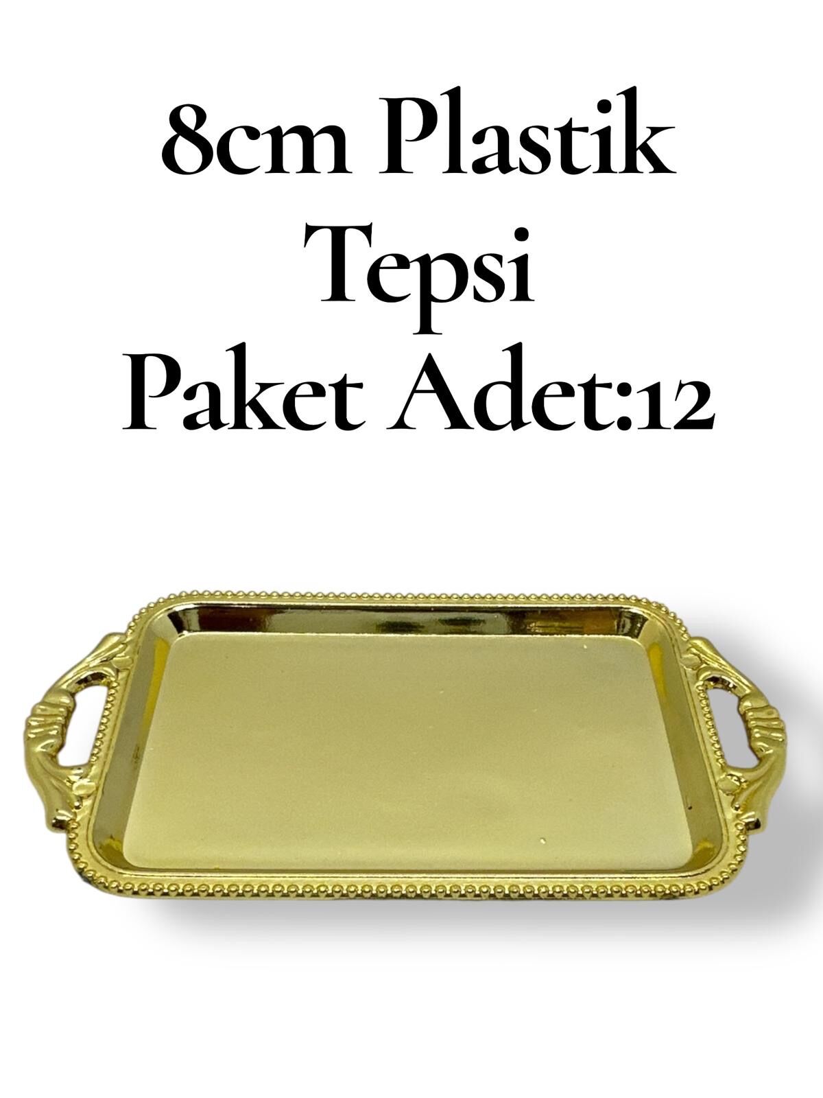 Plastik Tepsi Gold