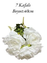 Demet Gül 7 Kafalı Beyaz