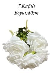 Demet Gül 7 Kafalı Beyaz
