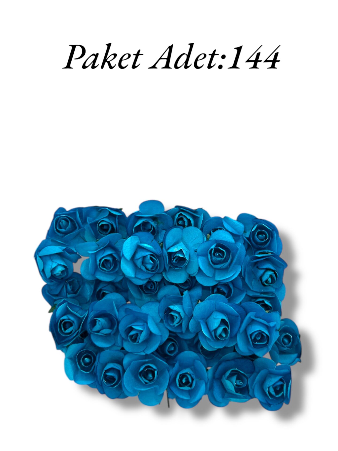 Kâğıt Çiçek Saks Mavi