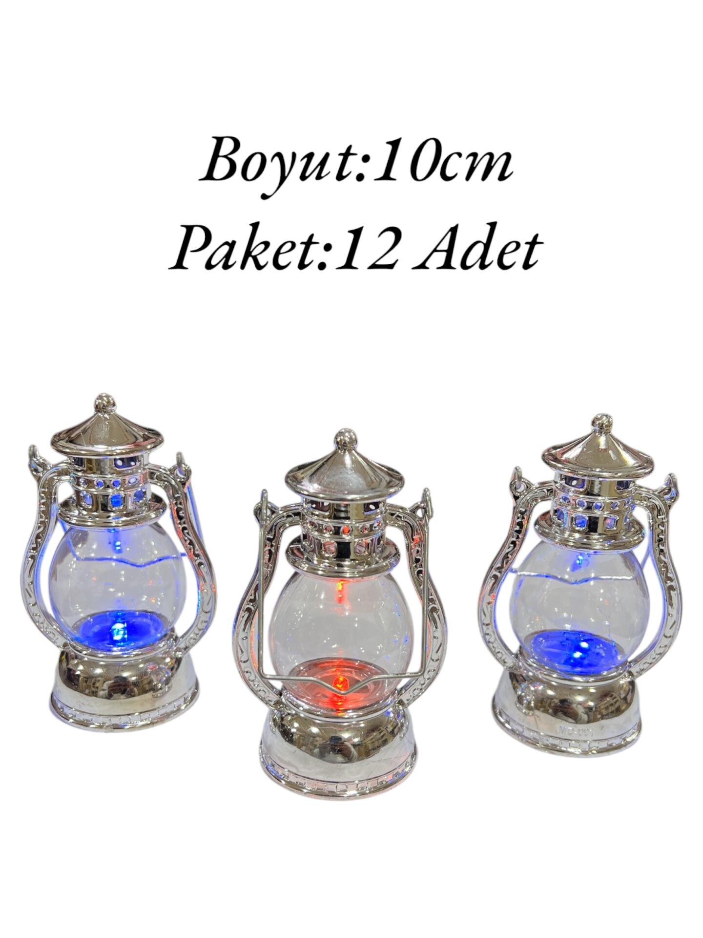 Plastik Kandil Lamba Gümüş