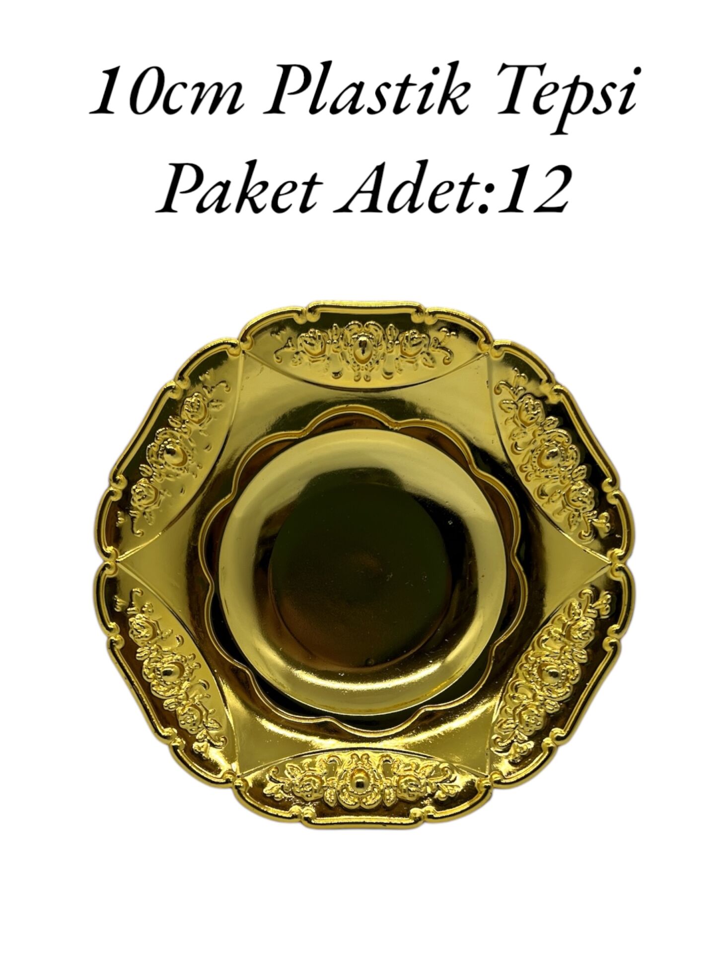 Plastik Tepsi Gold