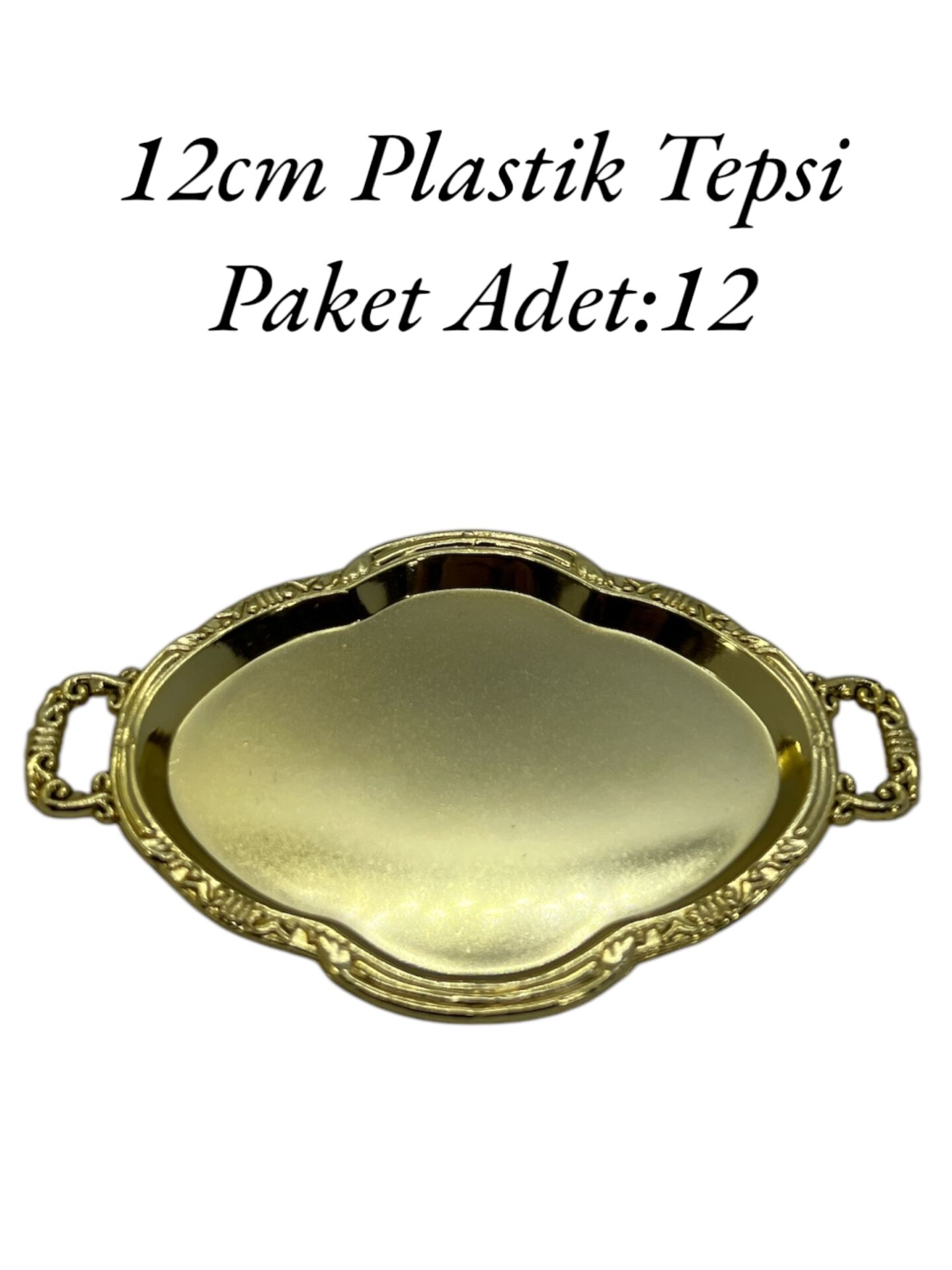 Plastik Tepsi Gold