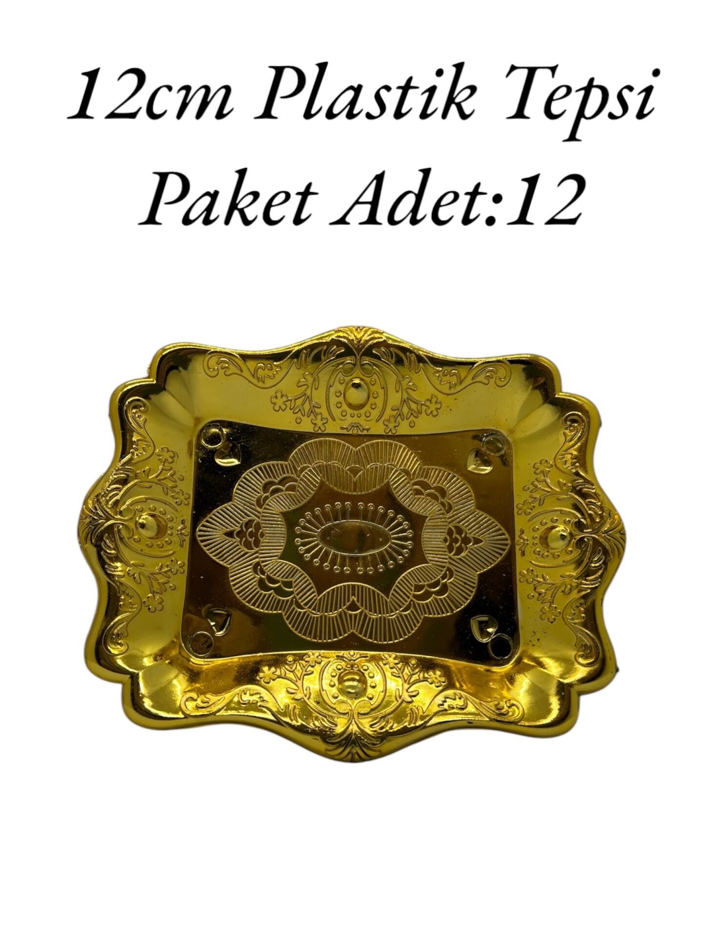 Plastik Tepsi Gold