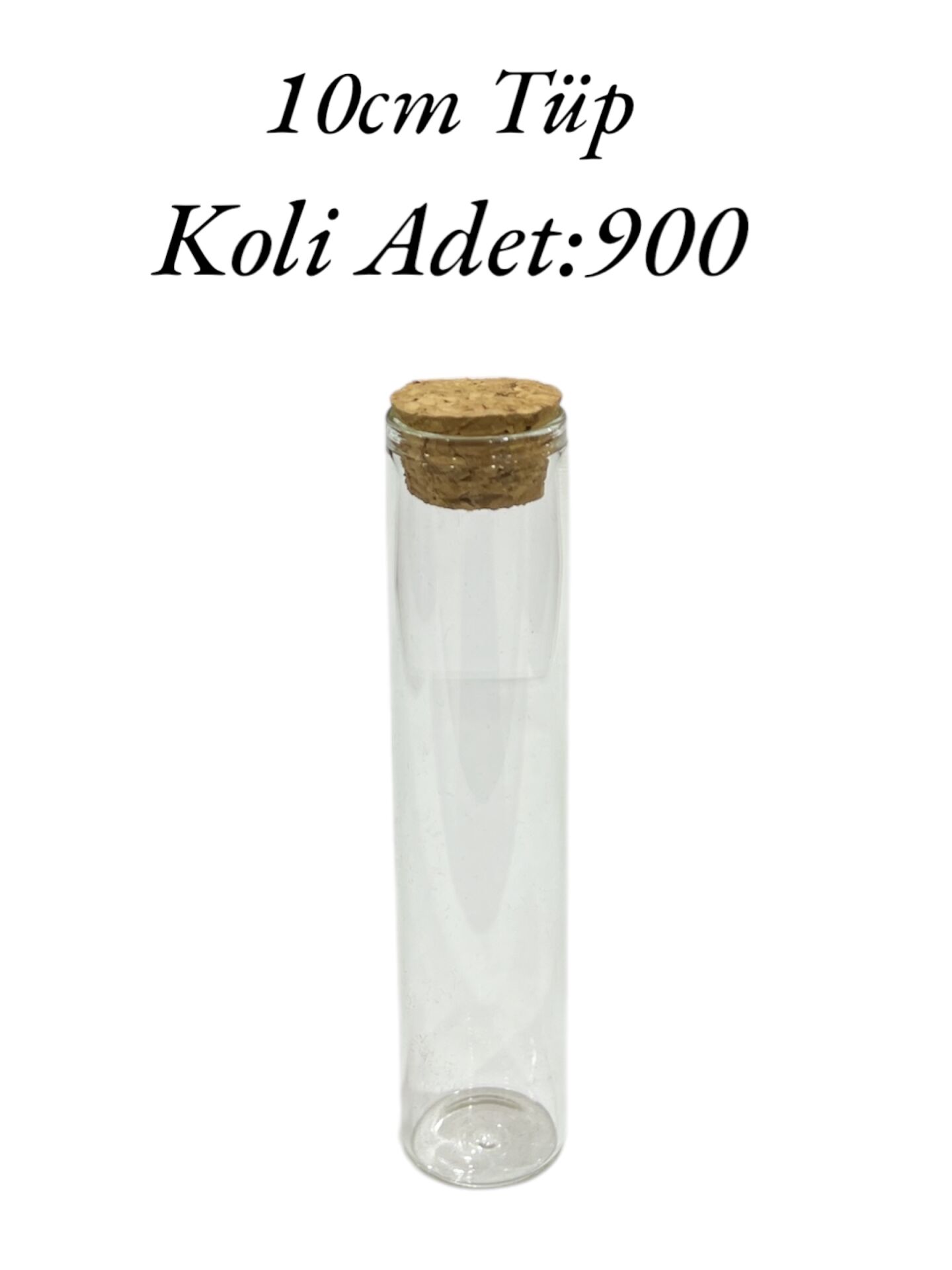 Cam Tüp Şişe 10cm