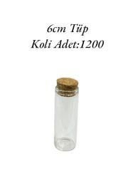 Cam Tüp Şişe 6cm