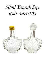 Cam Yaprak Şişe 50ml