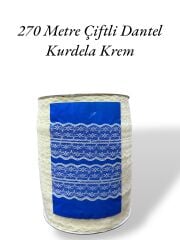 Dantel Rulo Kurdela Krem