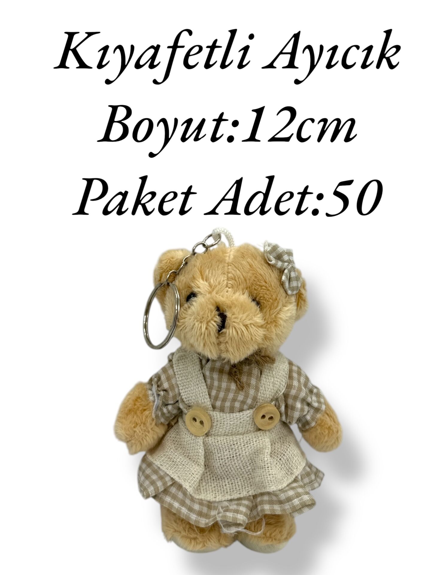 Kıyafetli Ayıcık Anahtarlık