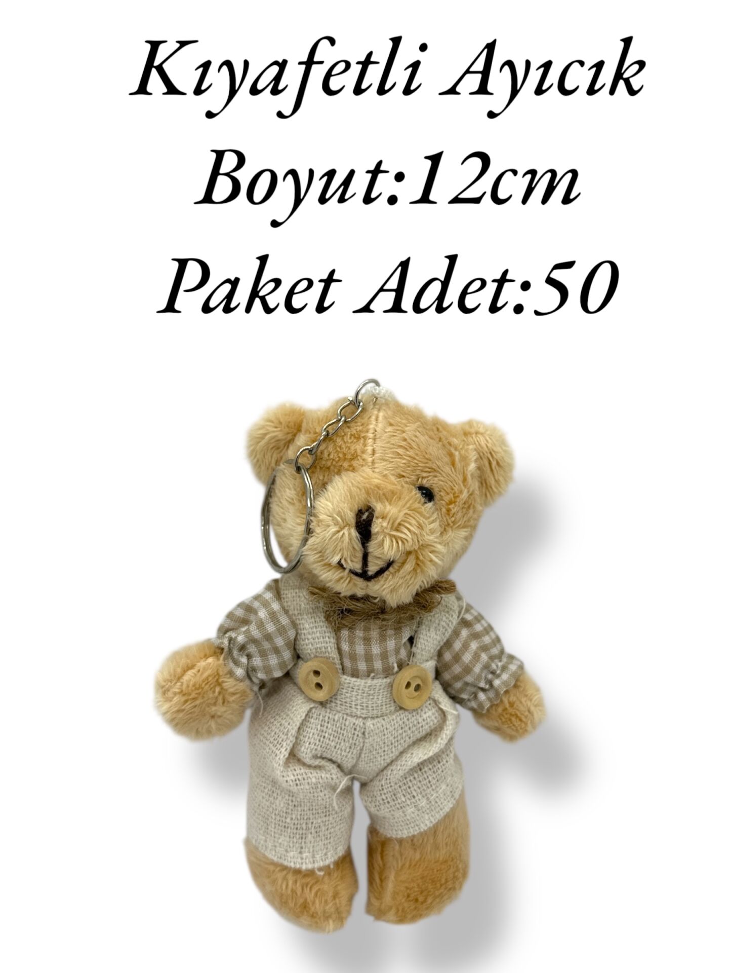 Kıyafetli Ayıcık Anahtarlık