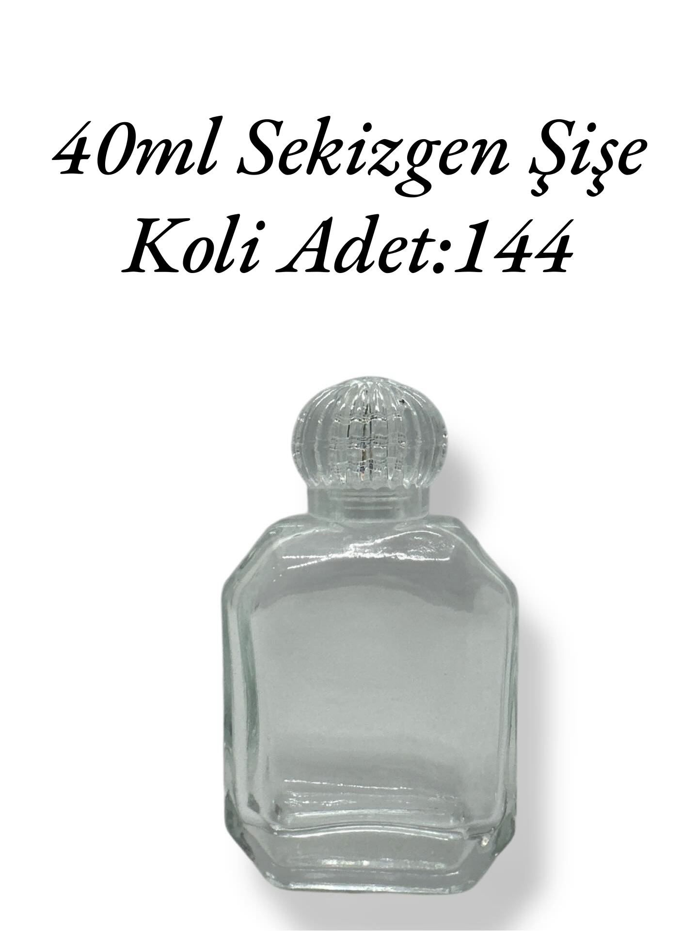 40ml Sekizgen Cam Şişe (8GEN)